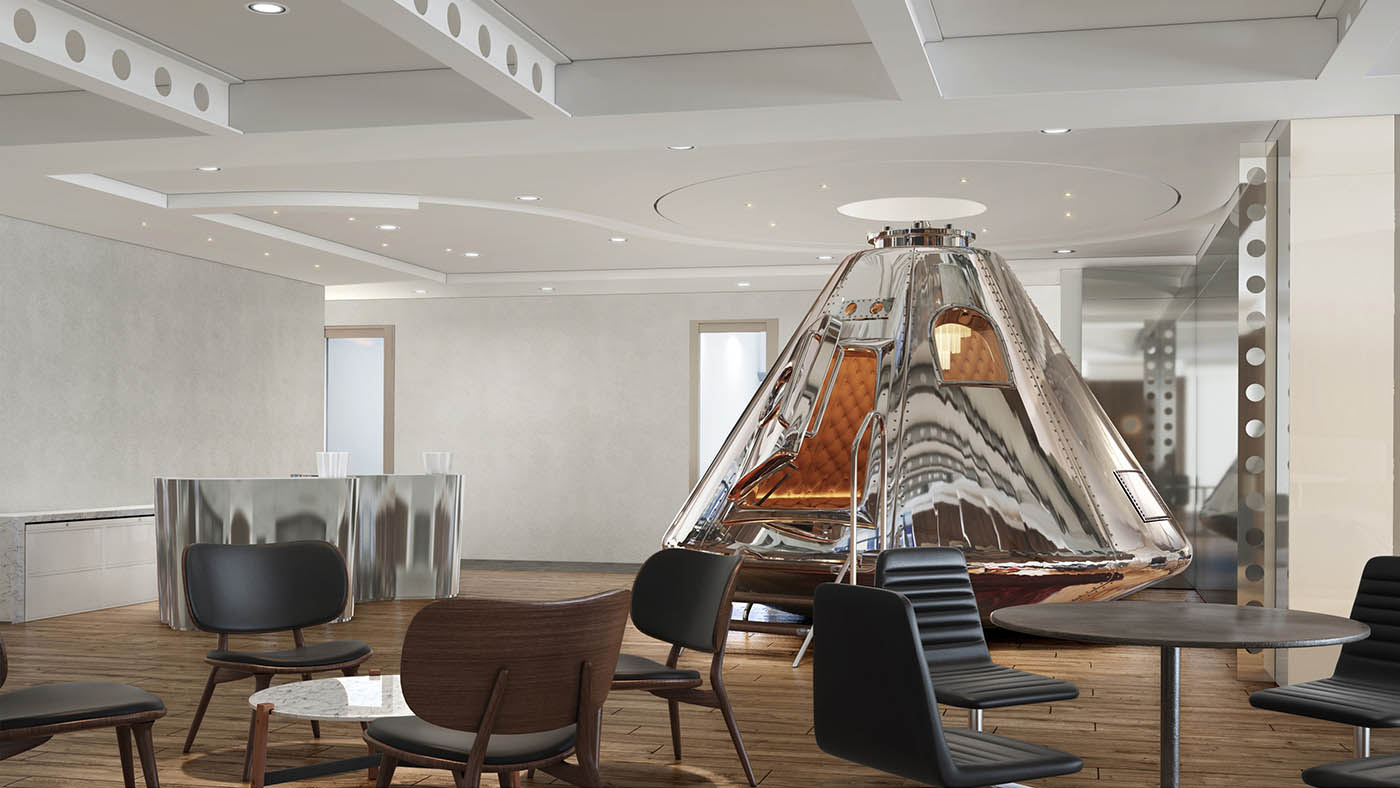 TEC open plan lounge area at AIA central business center