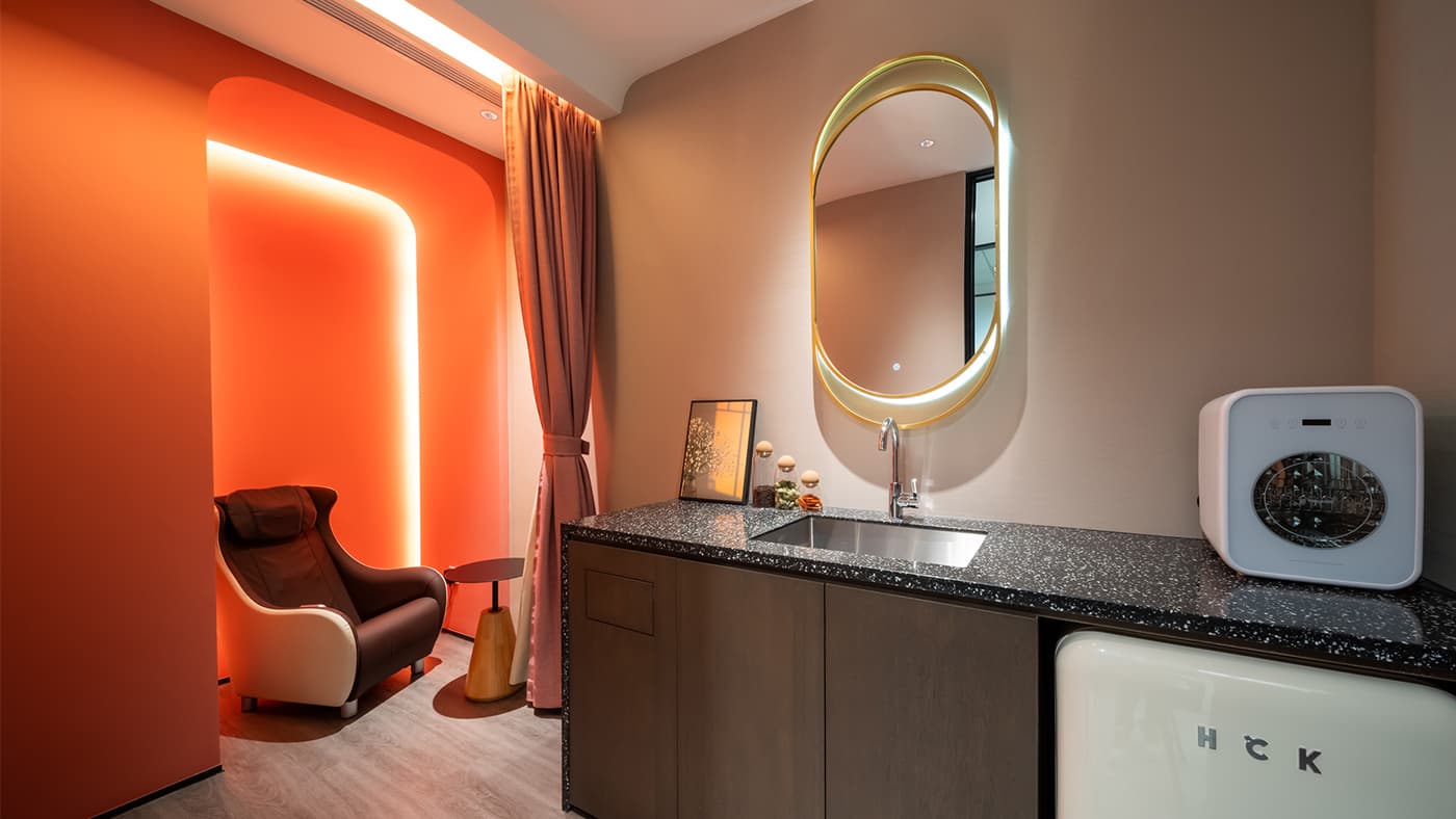 电竞菠菜 TEC 商务中心温馨私密的母婴室空间，供会员安心使用