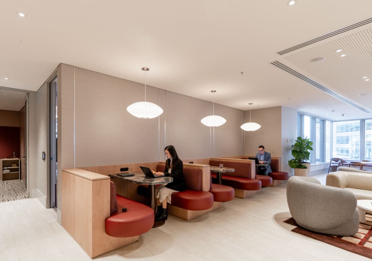 The Executive Centre event space in Sydney with flexible seating and modern furnishings for corporate gatherings