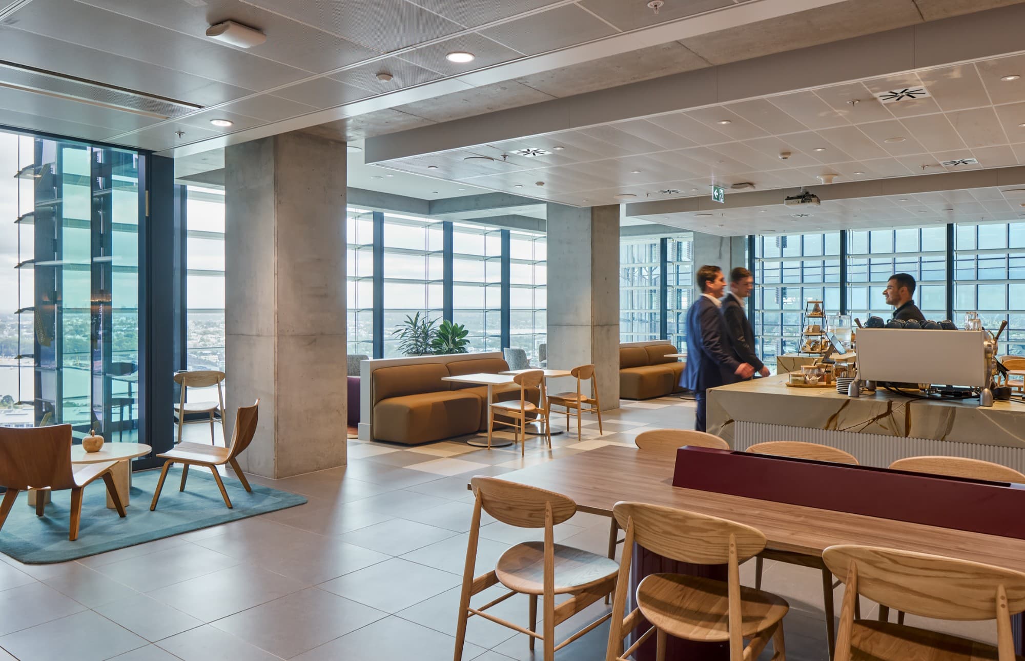 The Executive Centre event space in Sydney featuring flexible seating, modern lighting and premium finishes for corporate gatherings