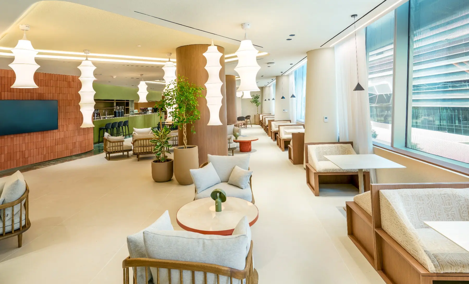 Business Lounge at KAFD 2.08 in Riyadh, featuring professional support services and a surrounding view