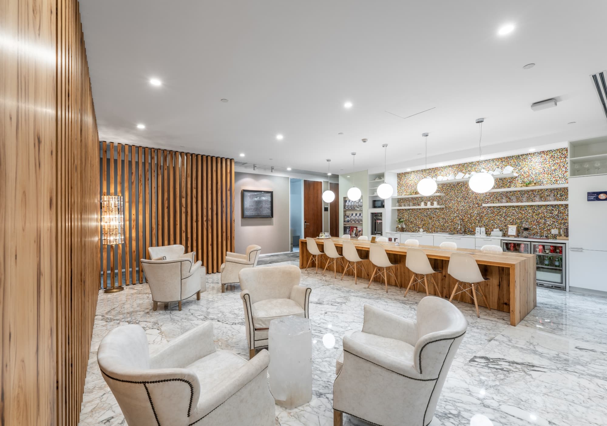 Pantry area at The Executive Centre Shanghai Hkri 1 featuring modern appliances and sleek design elements in Shanghai
