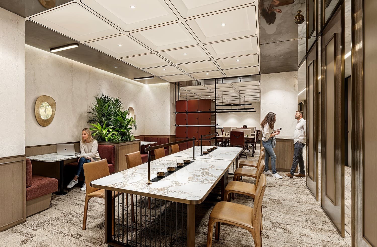 Barista Bar area at The Executive Centre in Sweid One L2-3, showcasing seating and cafe facilities