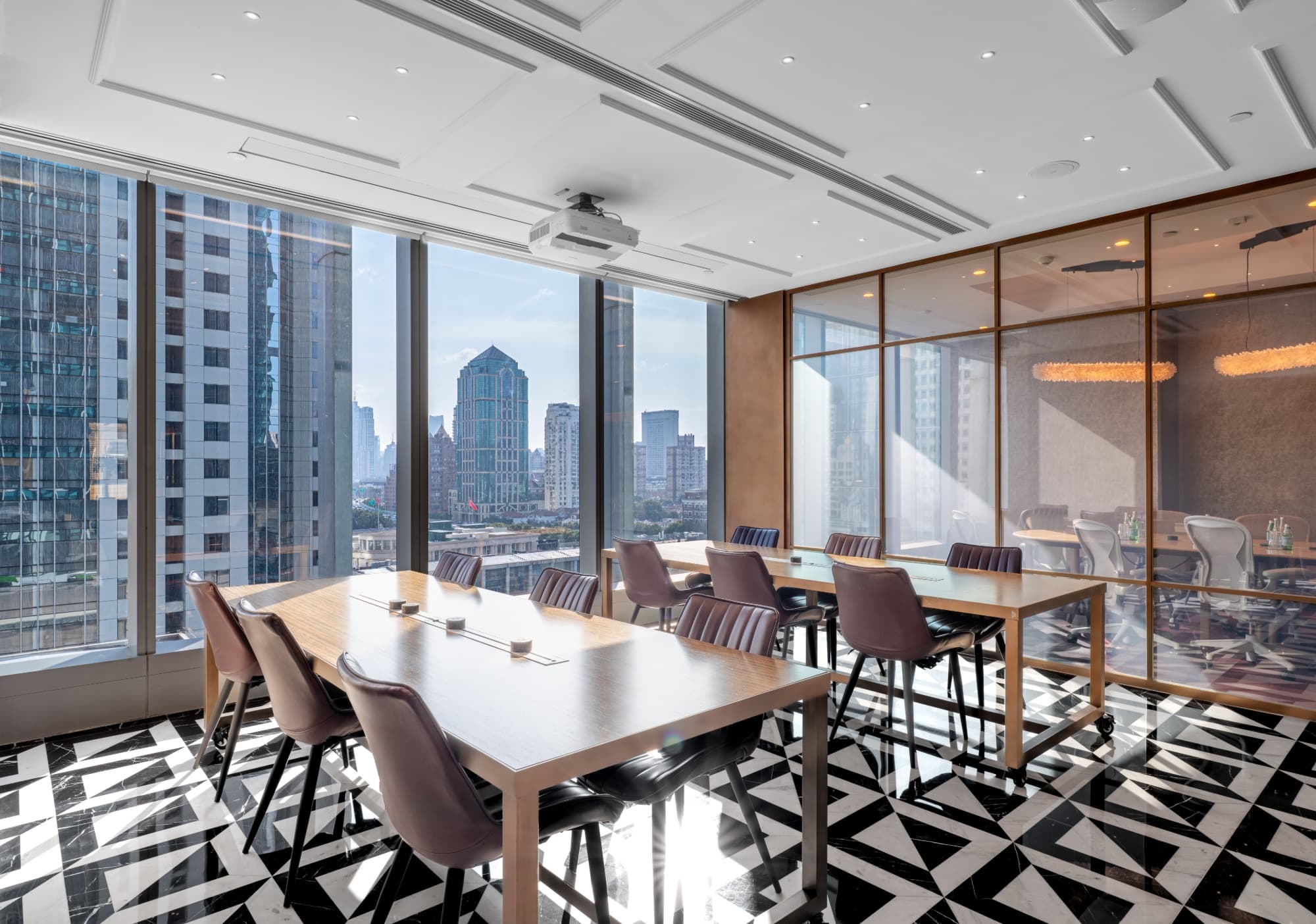 The Executive Centre coworking space at Jingan Kerry Centre Tower 2 showcasing modern workstations and collaborative areas